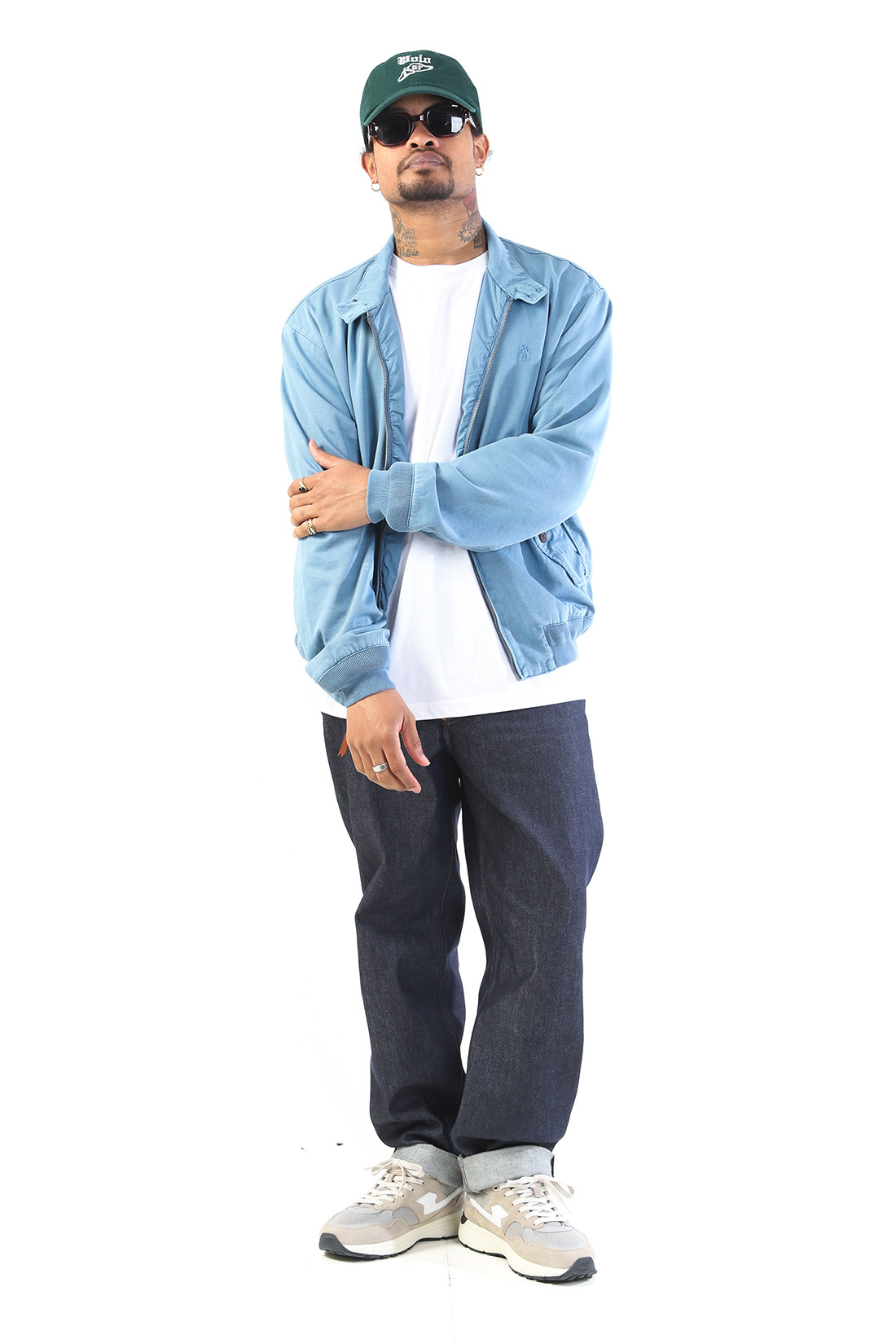 Lined windbreaker jacket Vessel blue