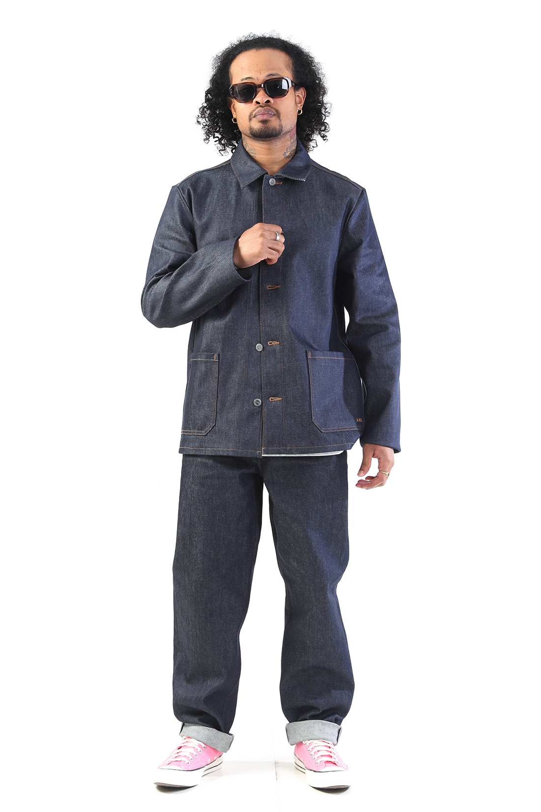 Veste kerlouan logo brodee Indigo