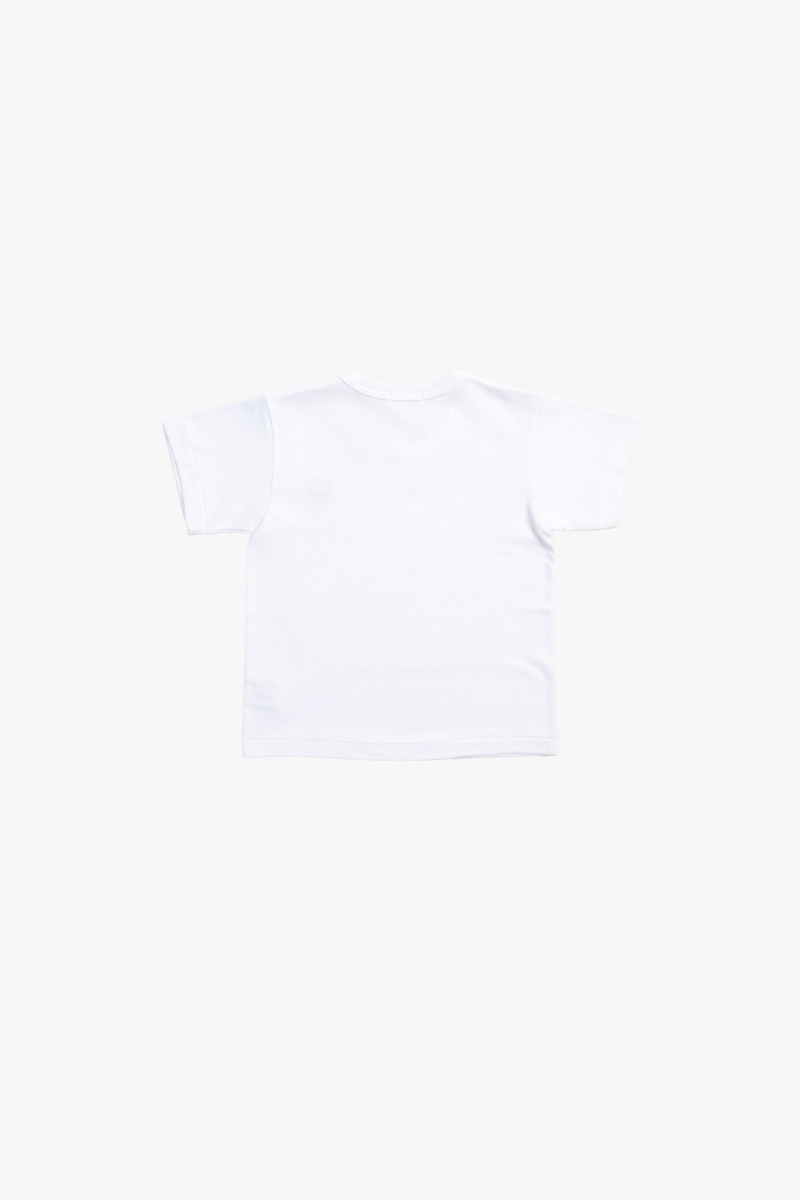 Kids t-shirt red emblem White