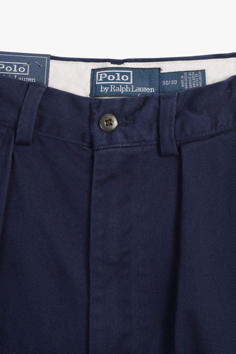 Whitman pleated chino rlxd fit Navy