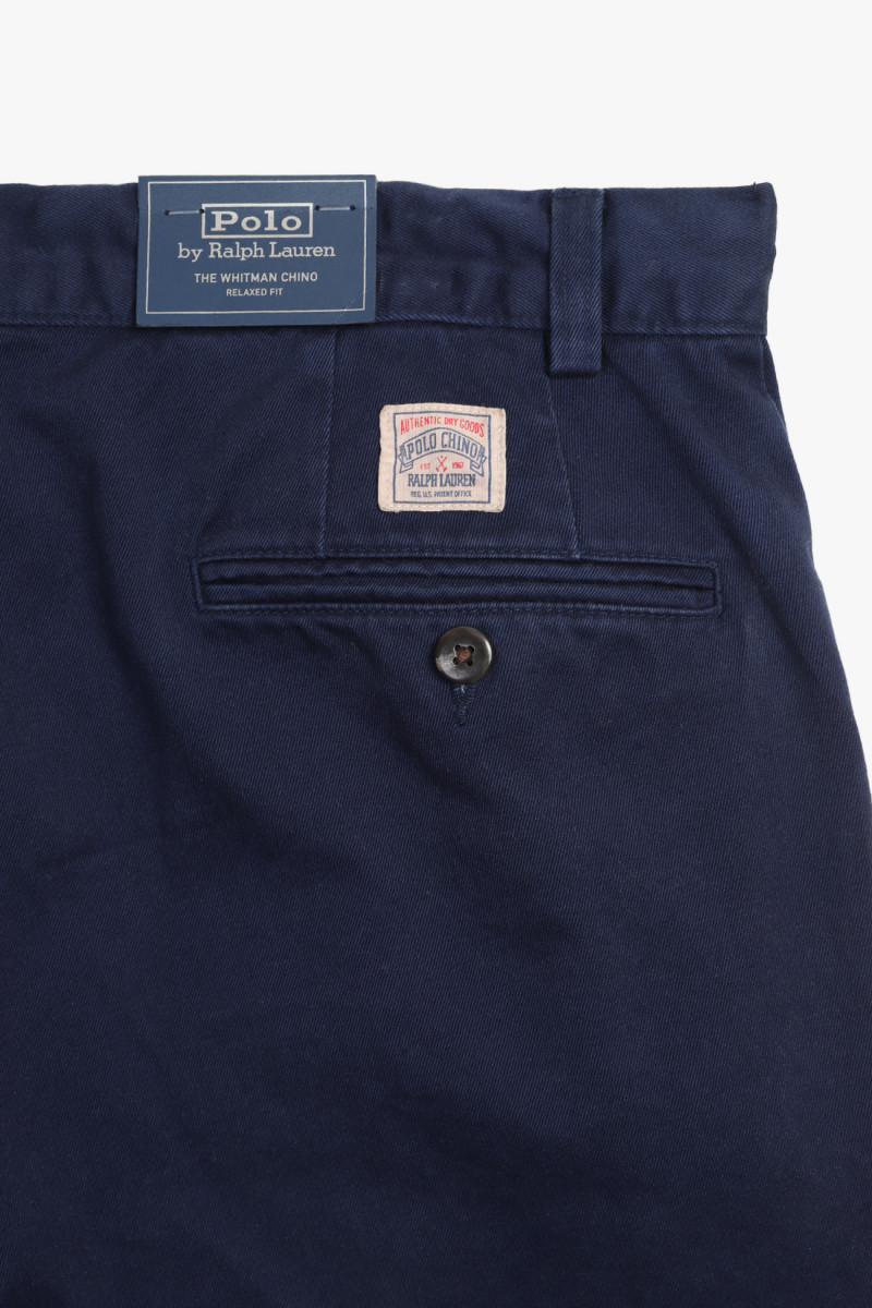 Whitman pleated chino rlxd fit Navy