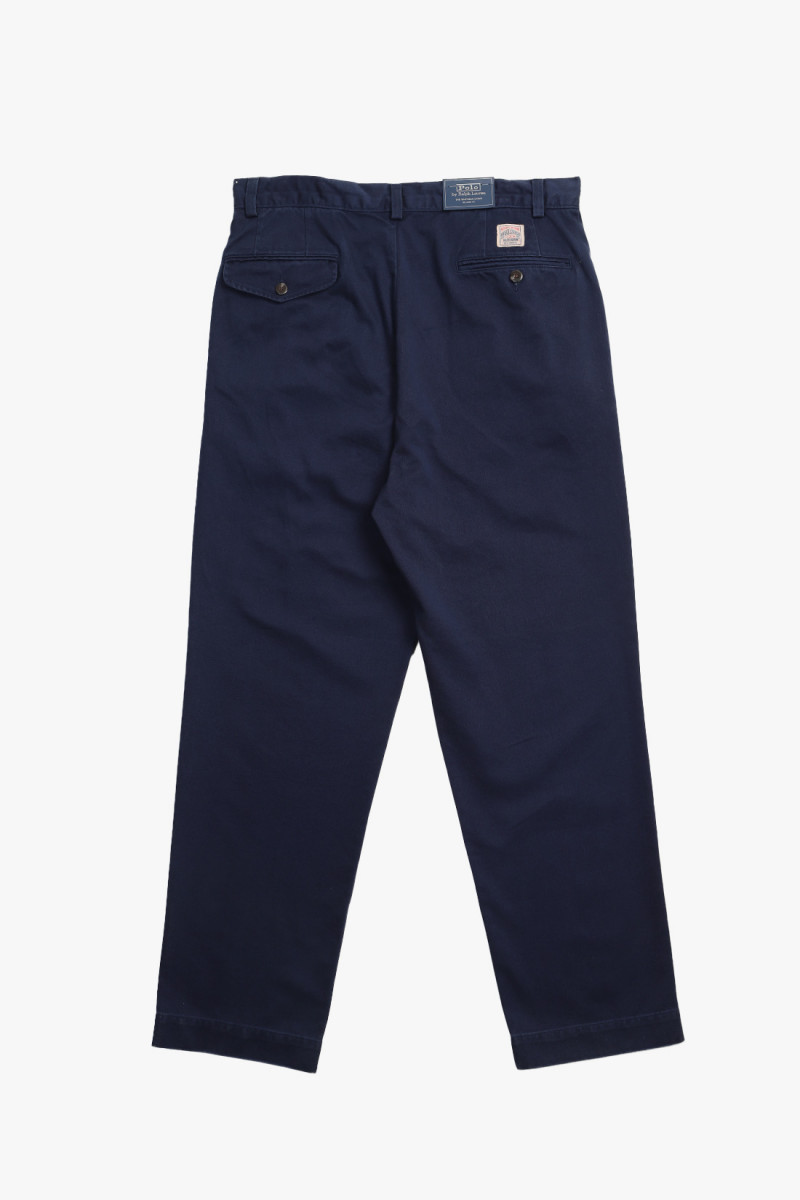 Whitman pleated chino rlxd fit Navy