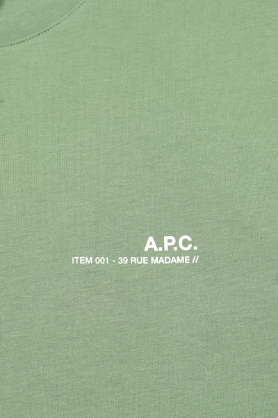 A.p.c. T-shirt item Vert grise - GRADUATE STORE