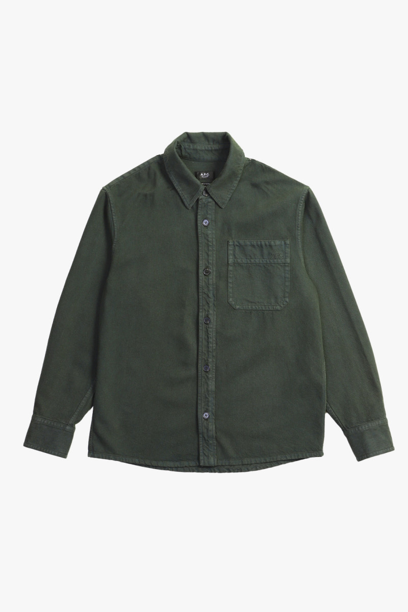 Surchemise basile brodee Dark green