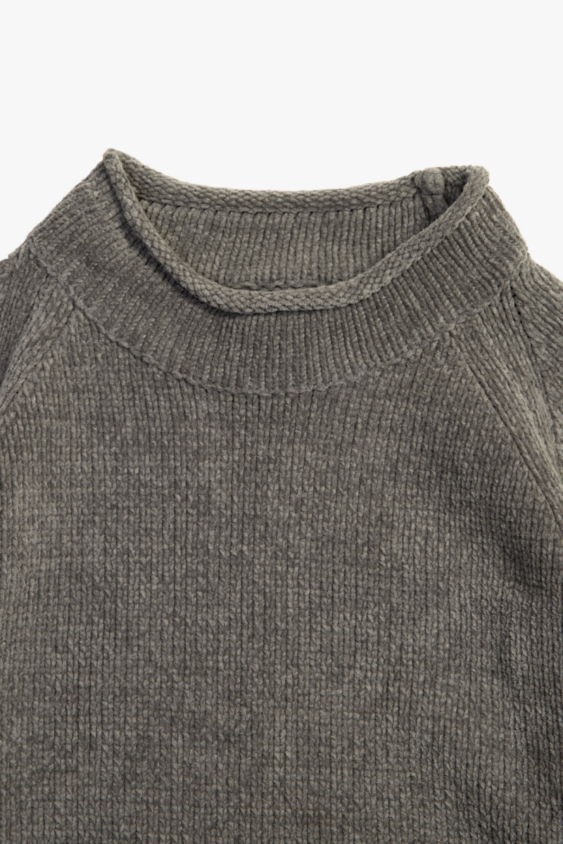 557a9 chenille sweater v0066 Grigio verde