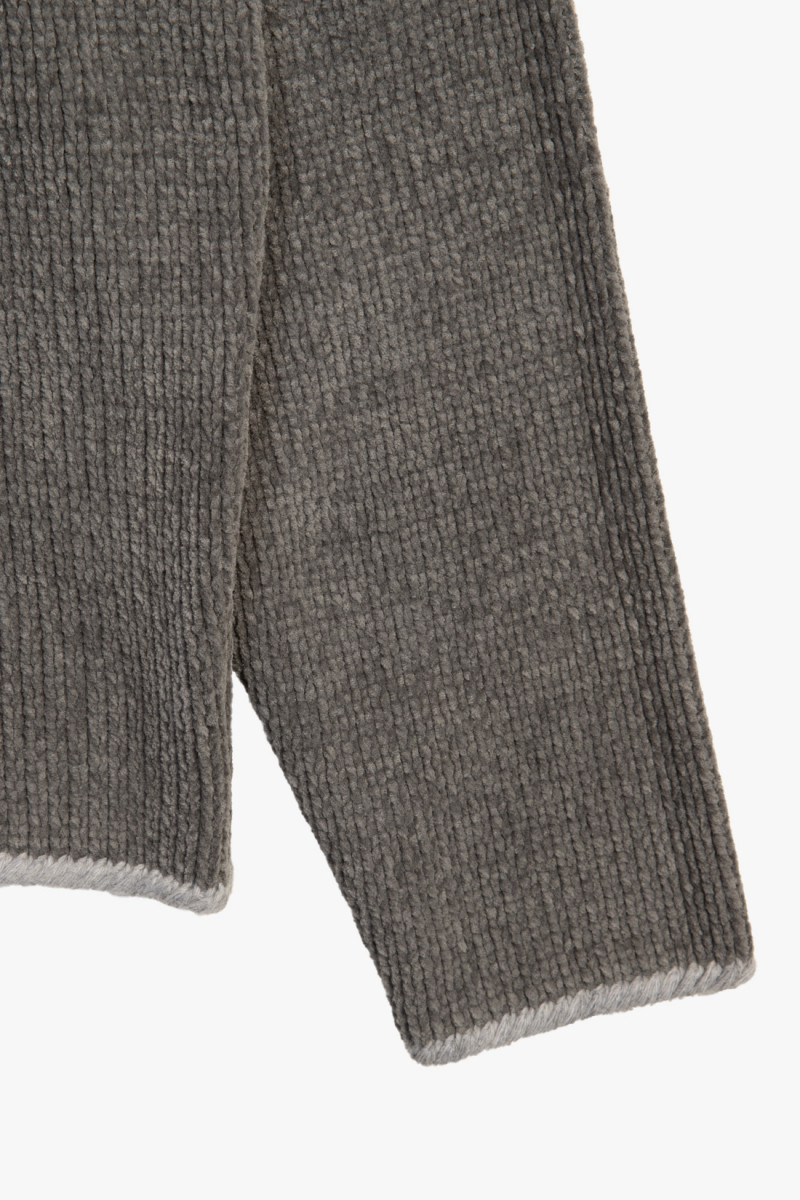 557a9 chenille sweater v0066 Grigio verde