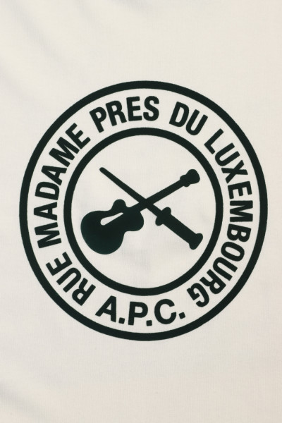 A.p.c. T-shirt boxy guitare poignard White - GRADUATE STORE