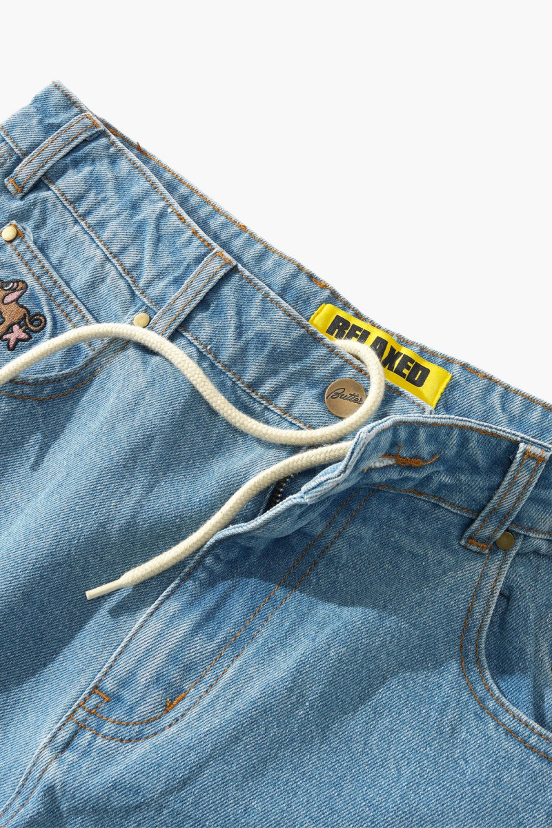 Pooch relaxed denim jeans Washed indigo