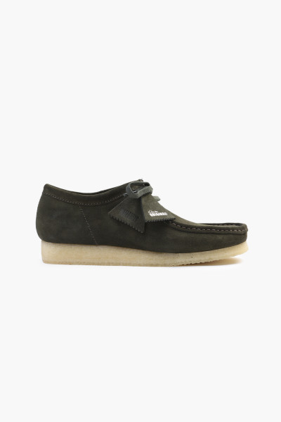 Wallabee Forest green suede