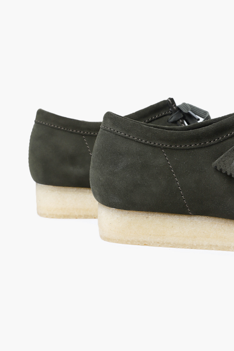 Wallabee Forest green suede