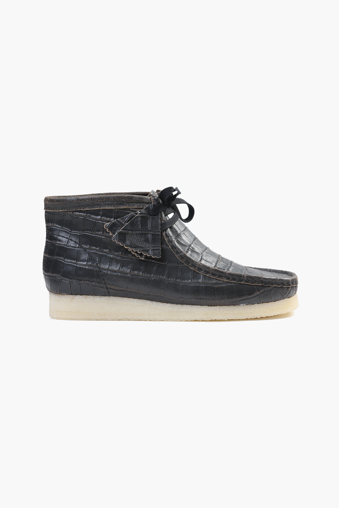 Wallabee boot Blkcroc distress