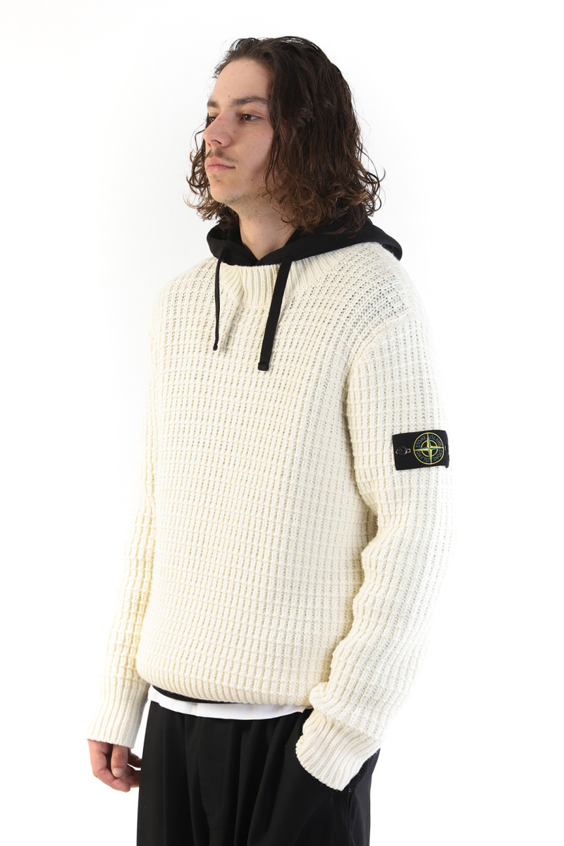 537d5 wool jumper v0099 Bianco naturale