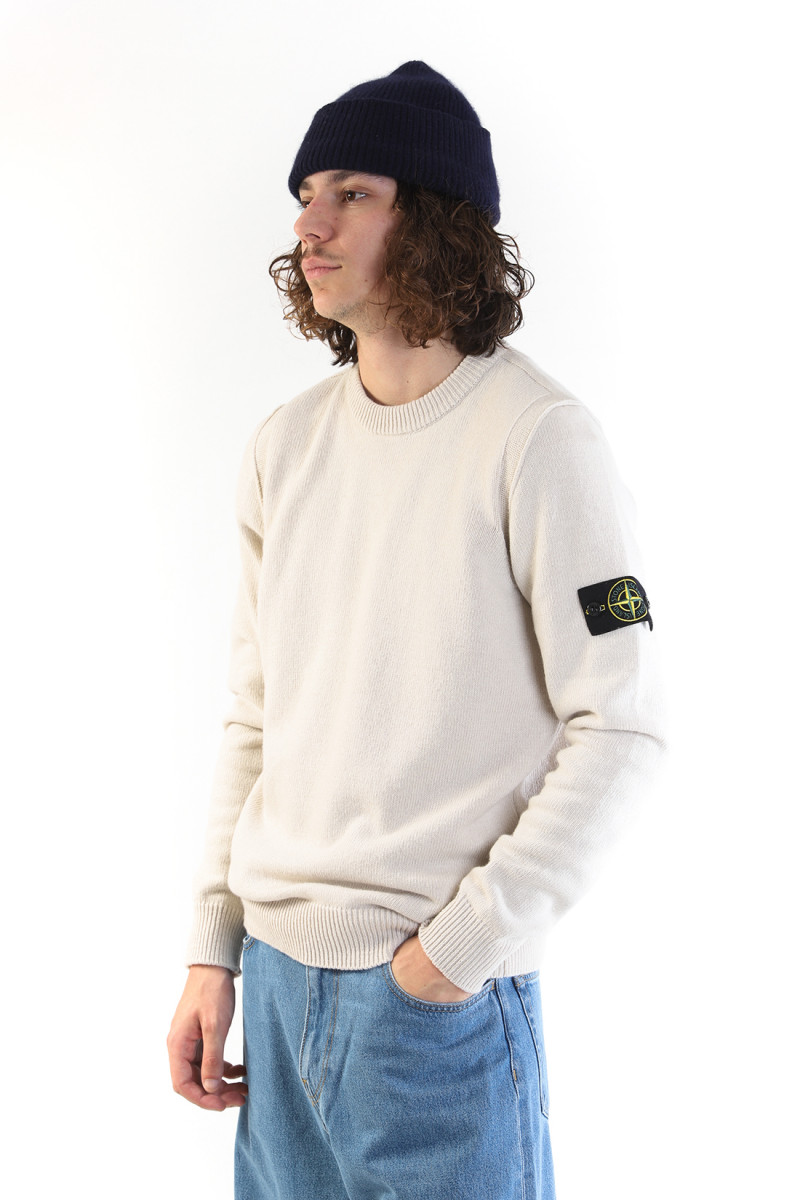 580a3 crewneck knit v0097 Stucco