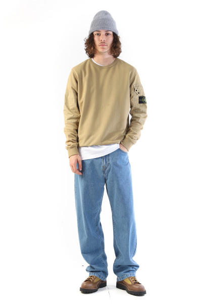 63920 crewneck sweater v0094 Biscotto