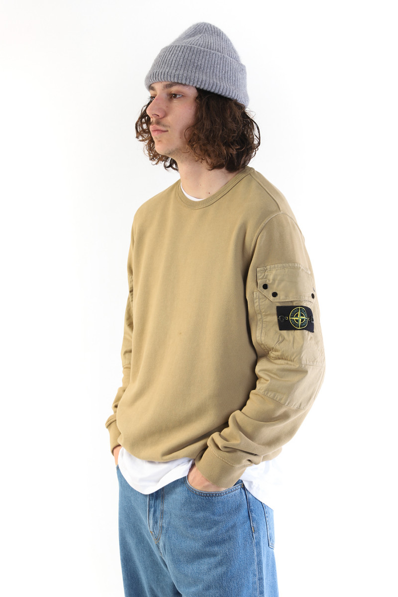 63920 crewneck sweater v0094 Biscotto