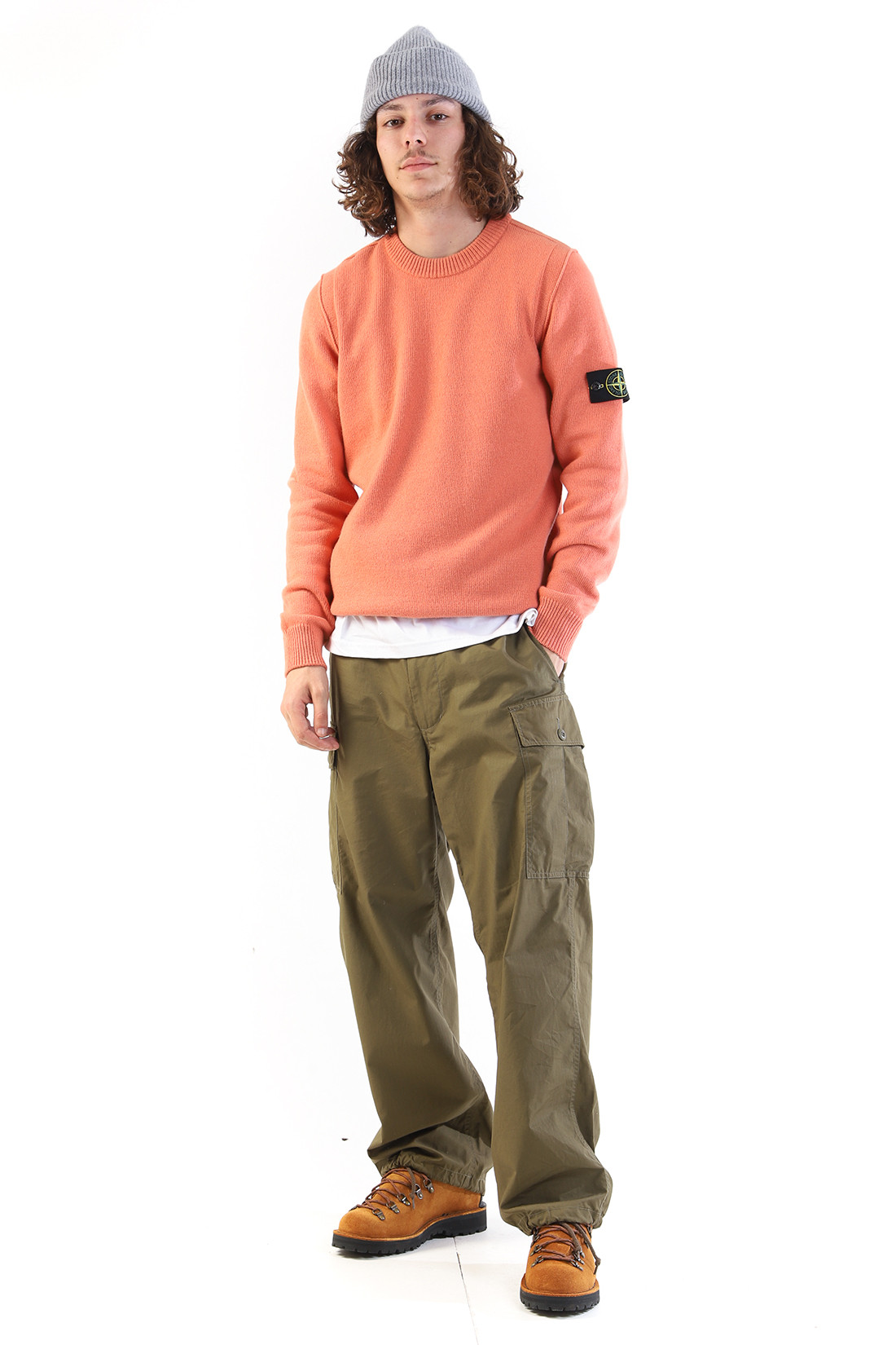 508a3 crewneck knit v0032 Arancio