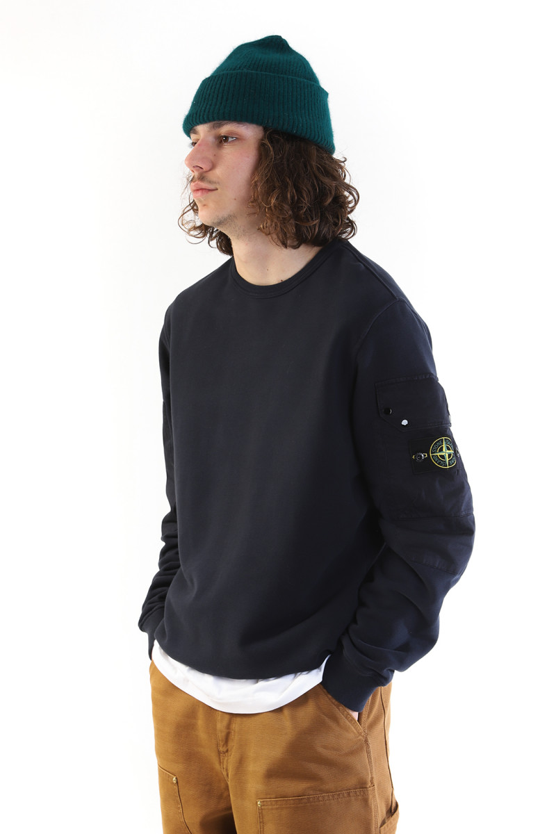 63920 crewneck sweater v0020 Blu scuro