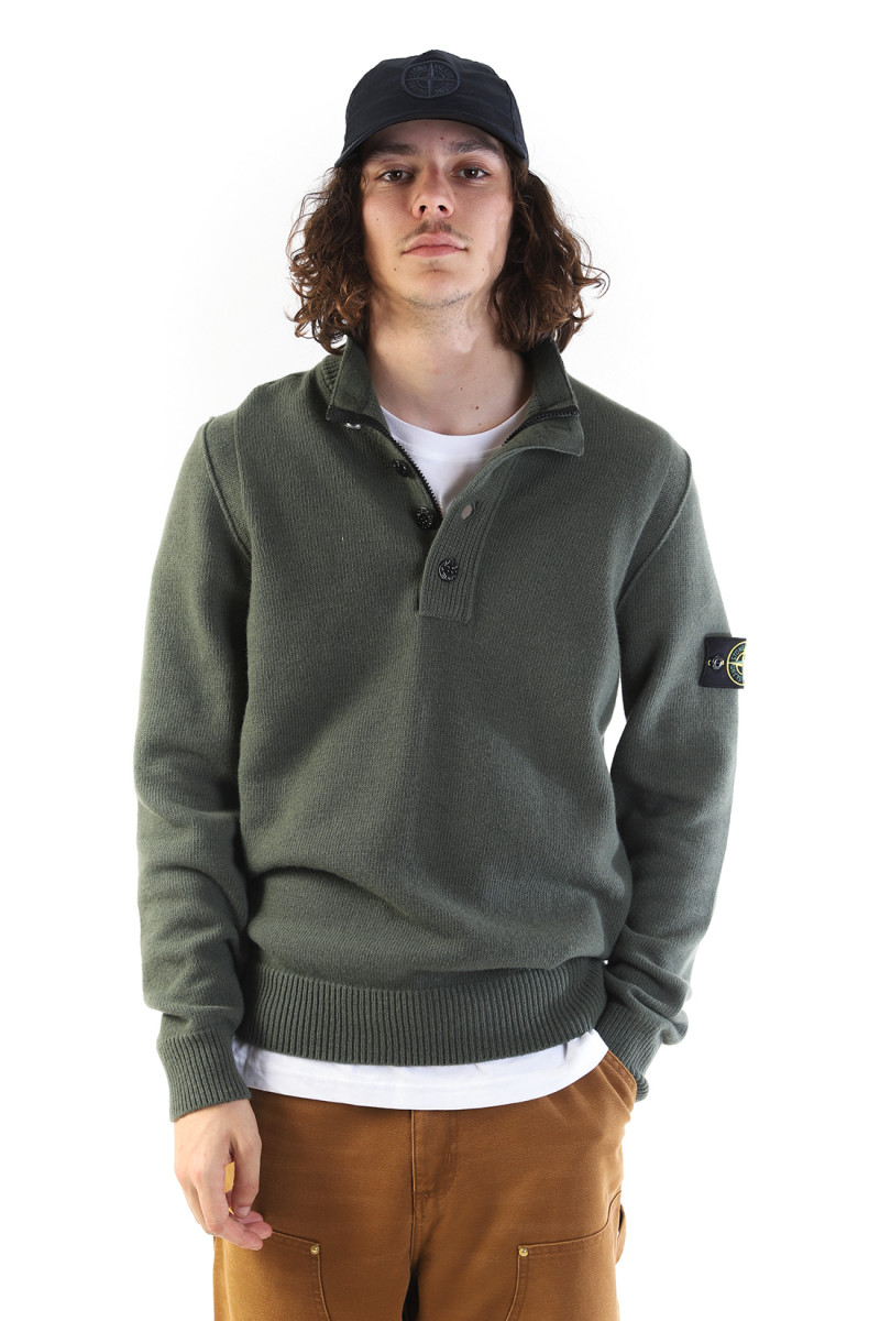 540a3 half zip knit v0059 Muschio