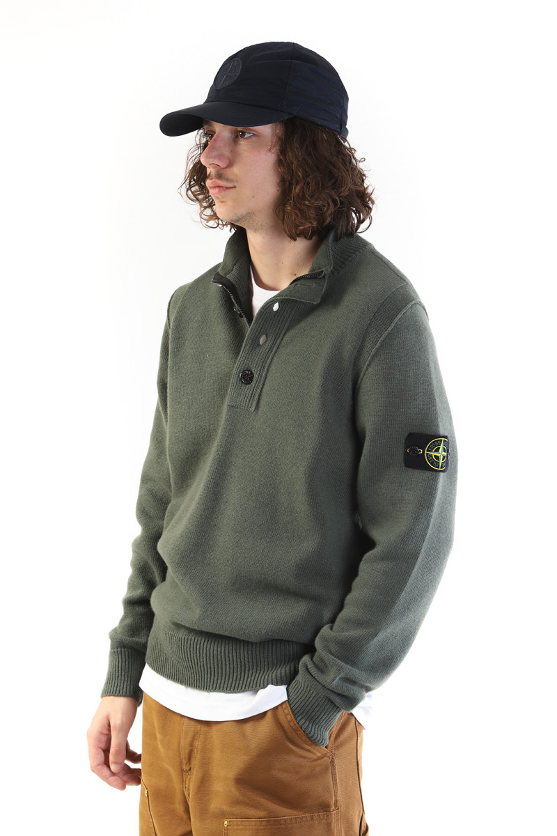 540a3 half zip knit v0059 Muschio