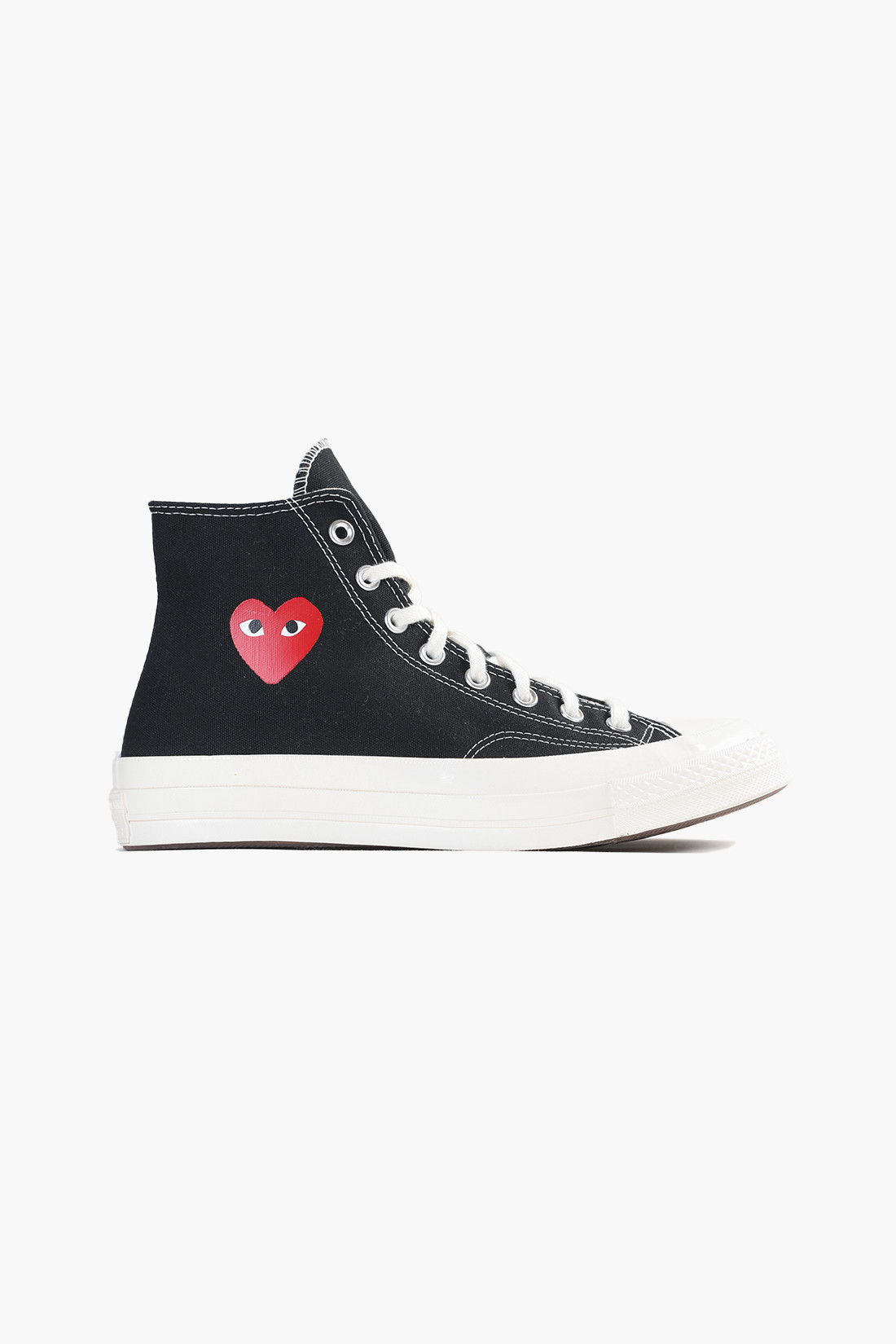 Converse x comme des garcons Play small heart chuck 70 hi Black EN