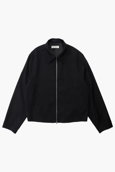 Our legacy Mini jacket Black worsted wool - GRADUATE STORE