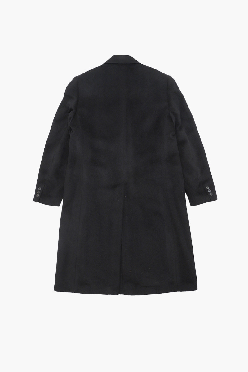 Whale coat Black hairy wool