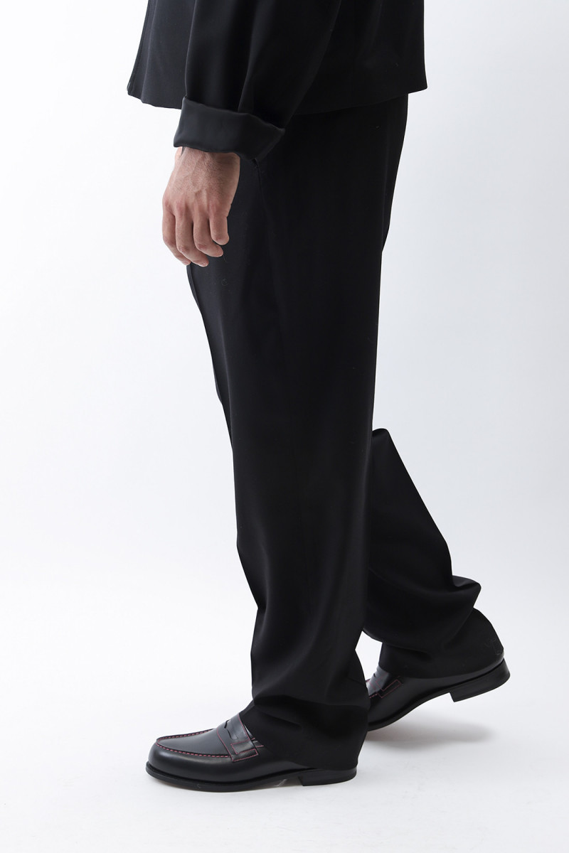 Chino 22 Black worsted wool