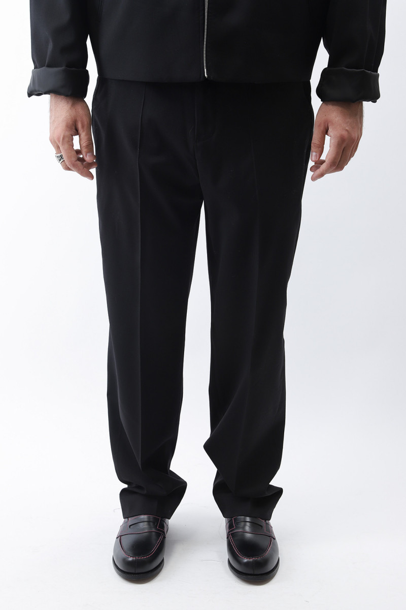 Chino 22 Black worsted wool