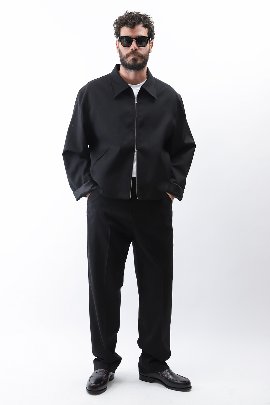 Chino 22 Black worsted wool