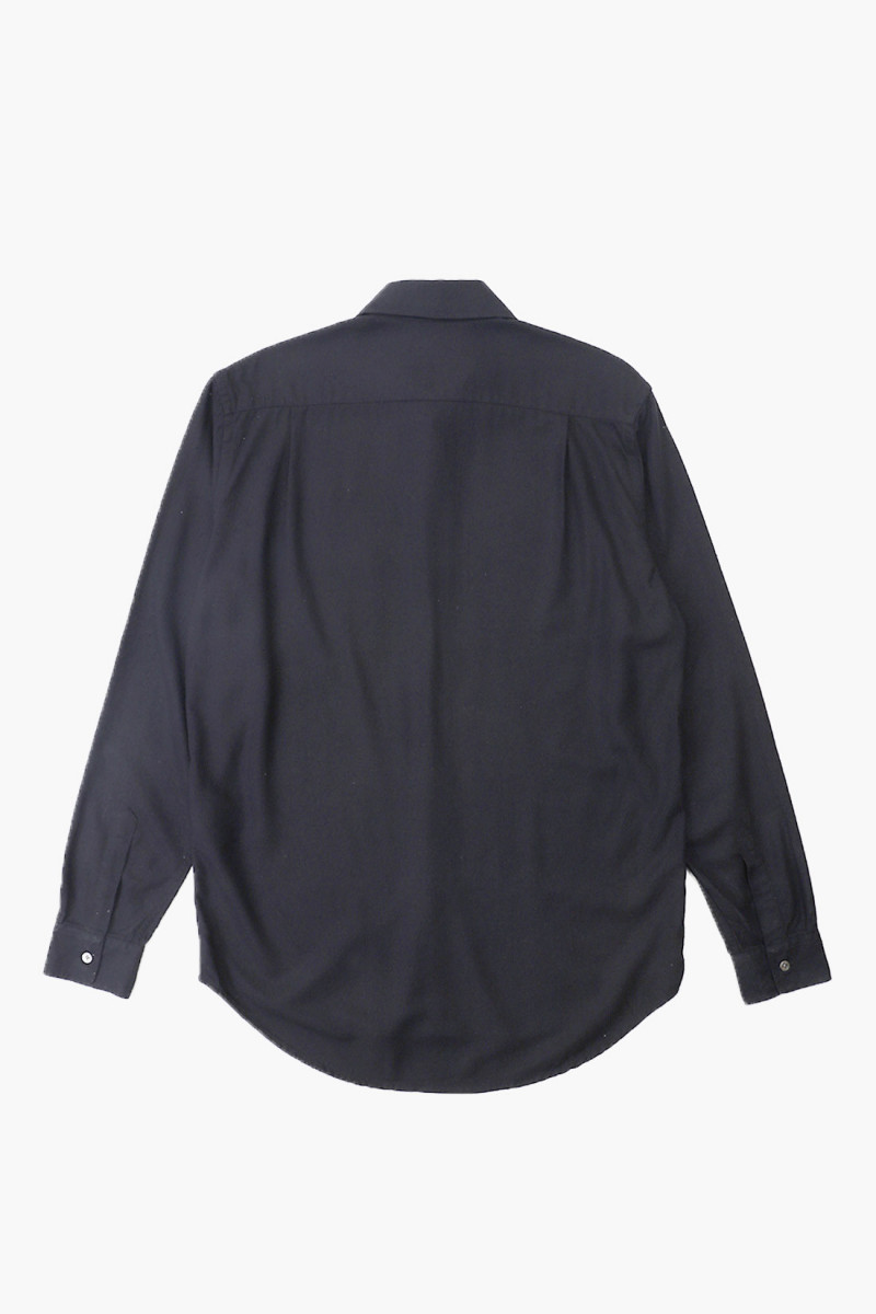 Classic shirt Black silk