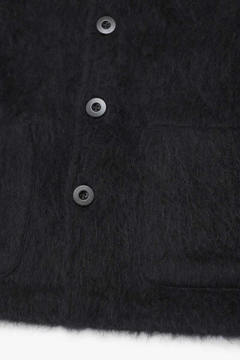 Cardigan Black mohair