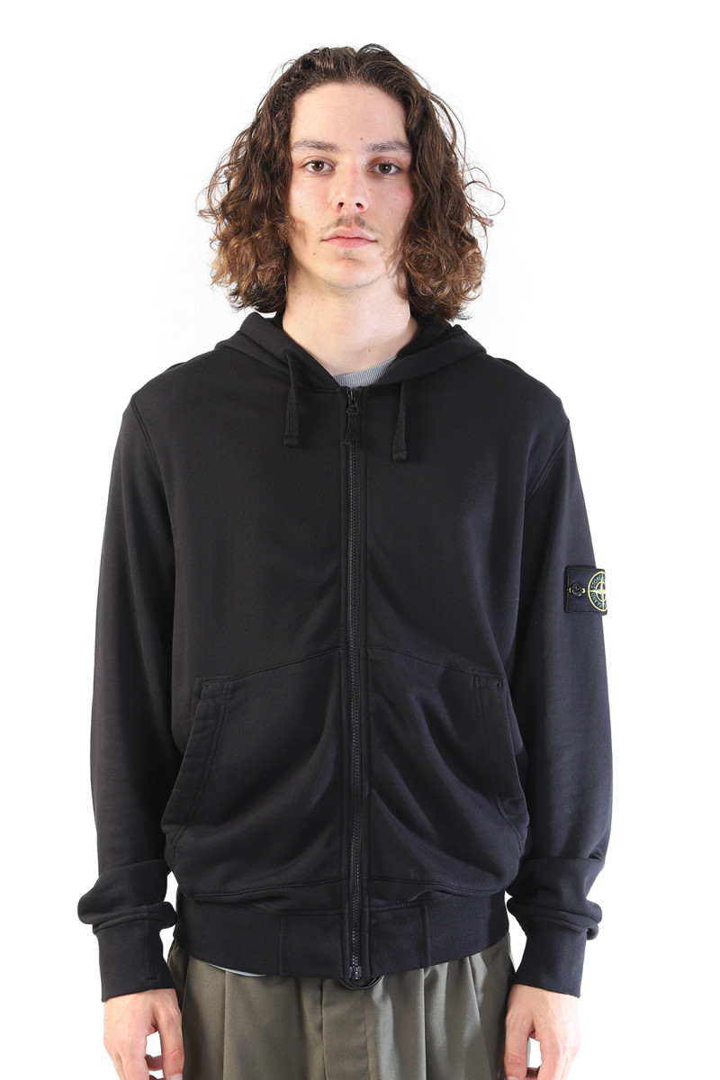 64251 hooded zip sweater a0029 Nero