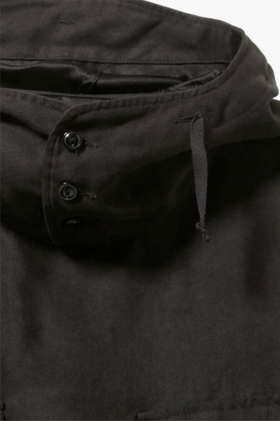 Engineered garments Cagoule shirt fake suede Black - GRADUATE STORE
