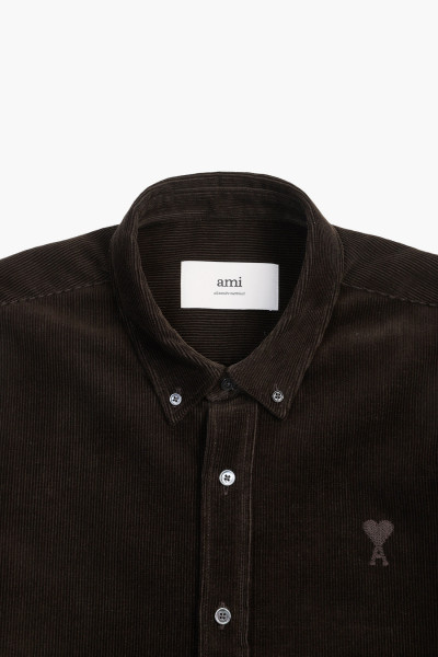 Ami Classic fit shirt Dark coffee - GRADUATE STORE