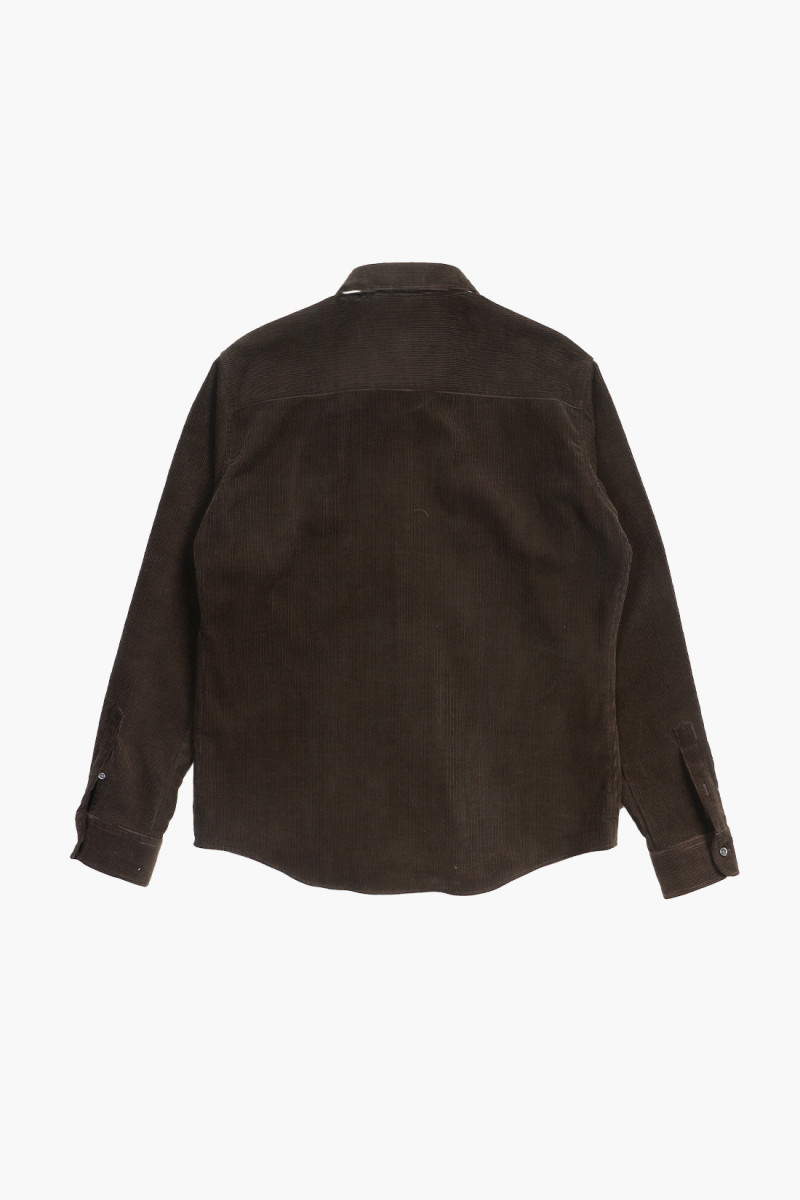 Classic fit shirt Dark coffee