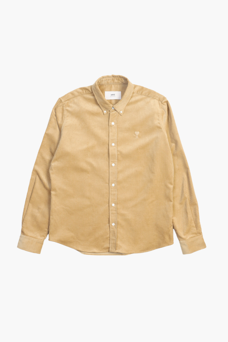 Classic fit shirt Sand