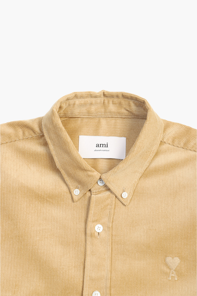 Classic fit shirt Sand