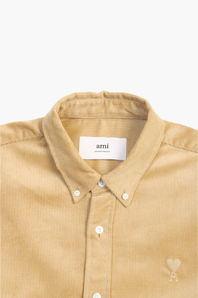 Ami Classic fit shirt Sand - GRADUATE STORE