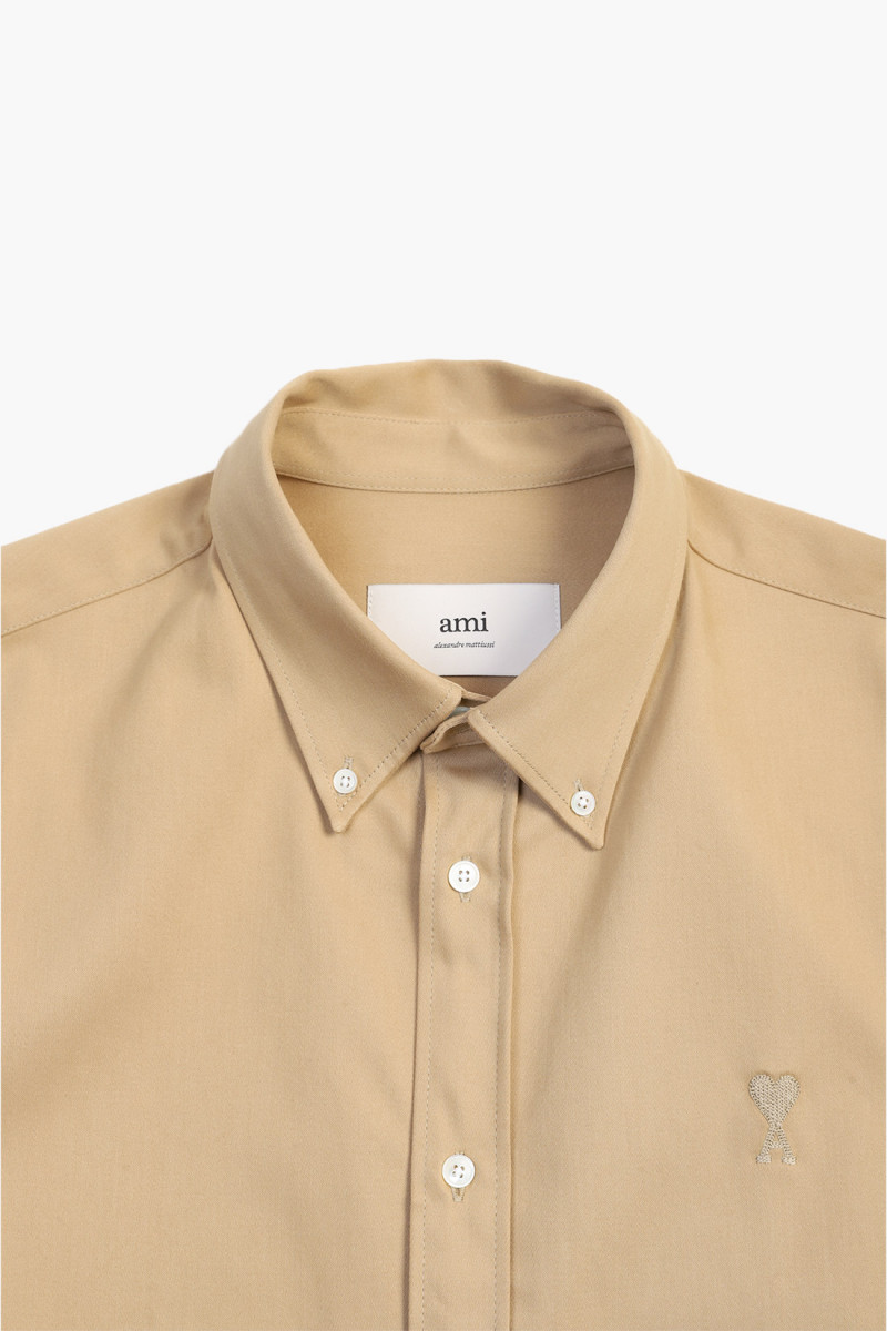 Boxy fit shirt Sand