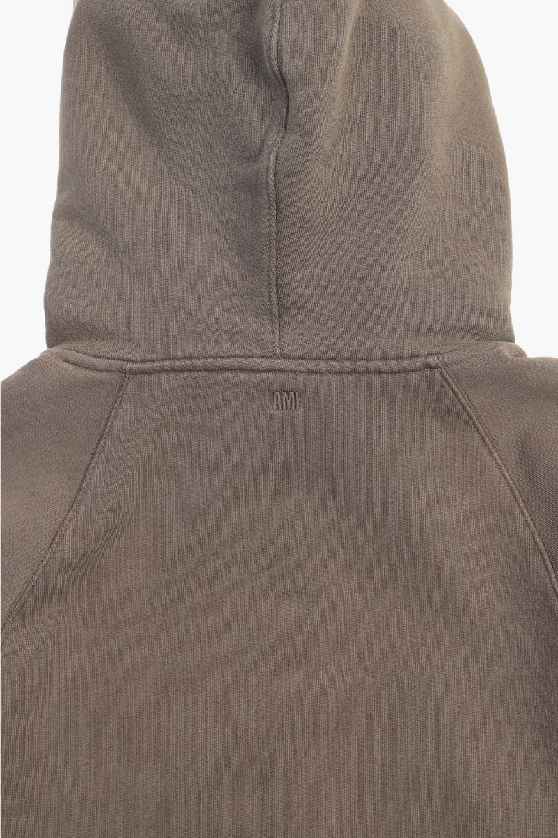 Hoodie boxy ami de coeur Dark coffee