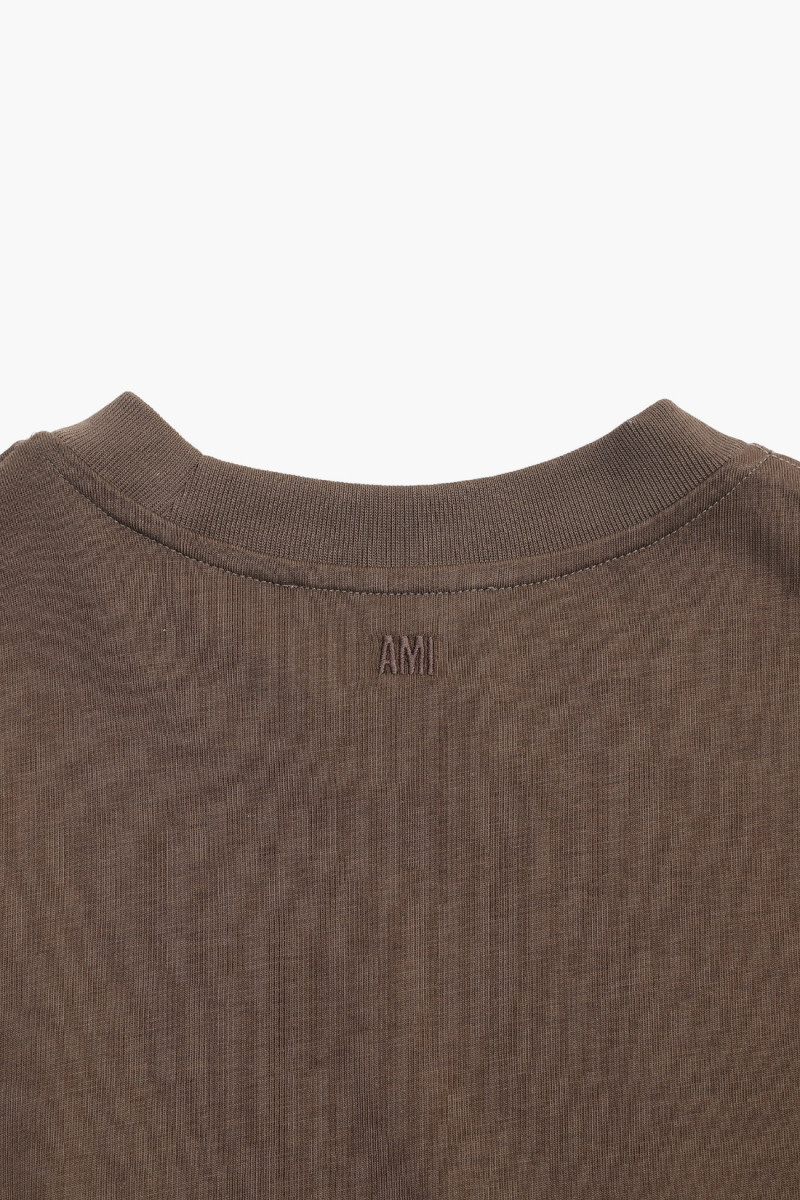 Boxy tee shirt adc Dark coffee