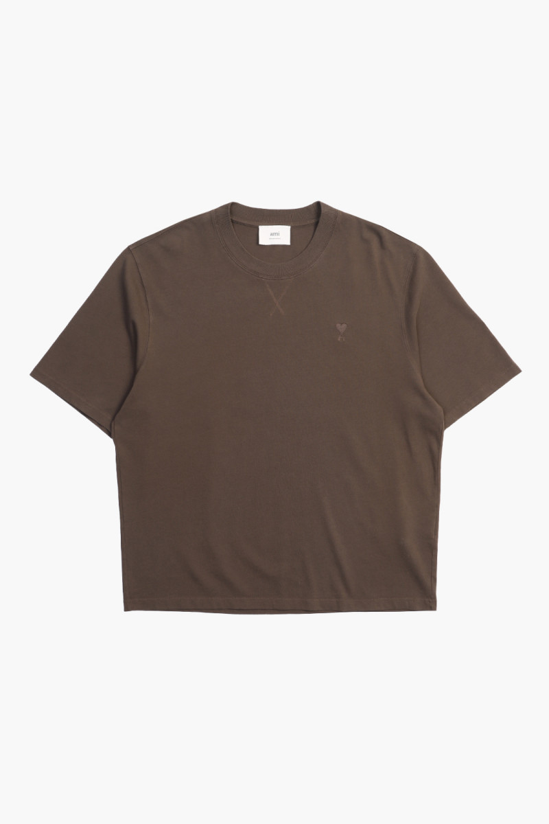 Boxy tee shirt adc Dark coffee