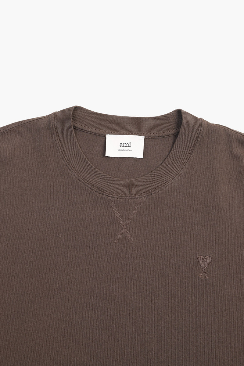 Boxy tee shirt adc Dark coffee