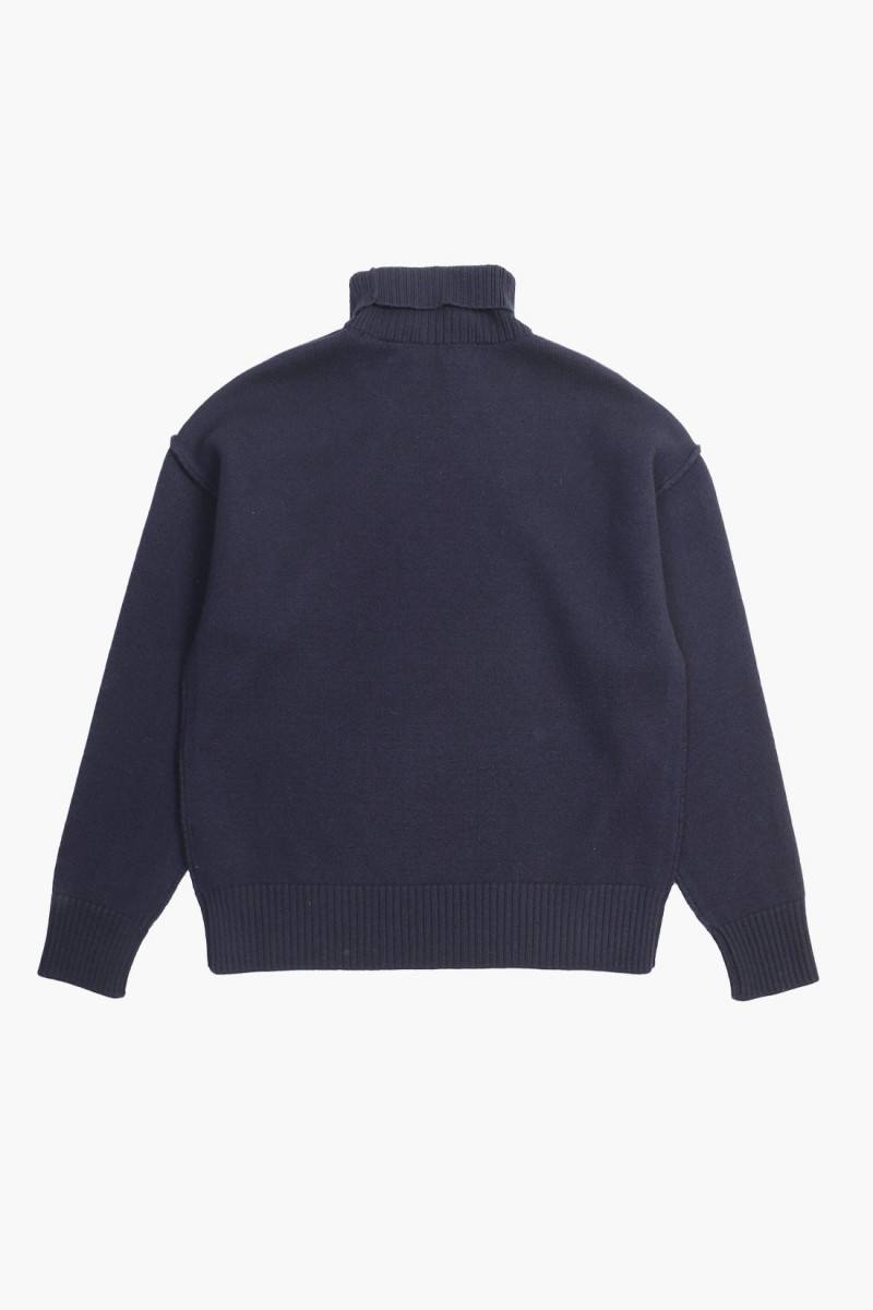 Pull col cheminee adc Navy/red