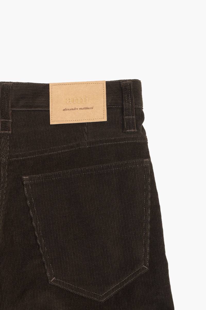 Pantalon baggy fit Dark coffee