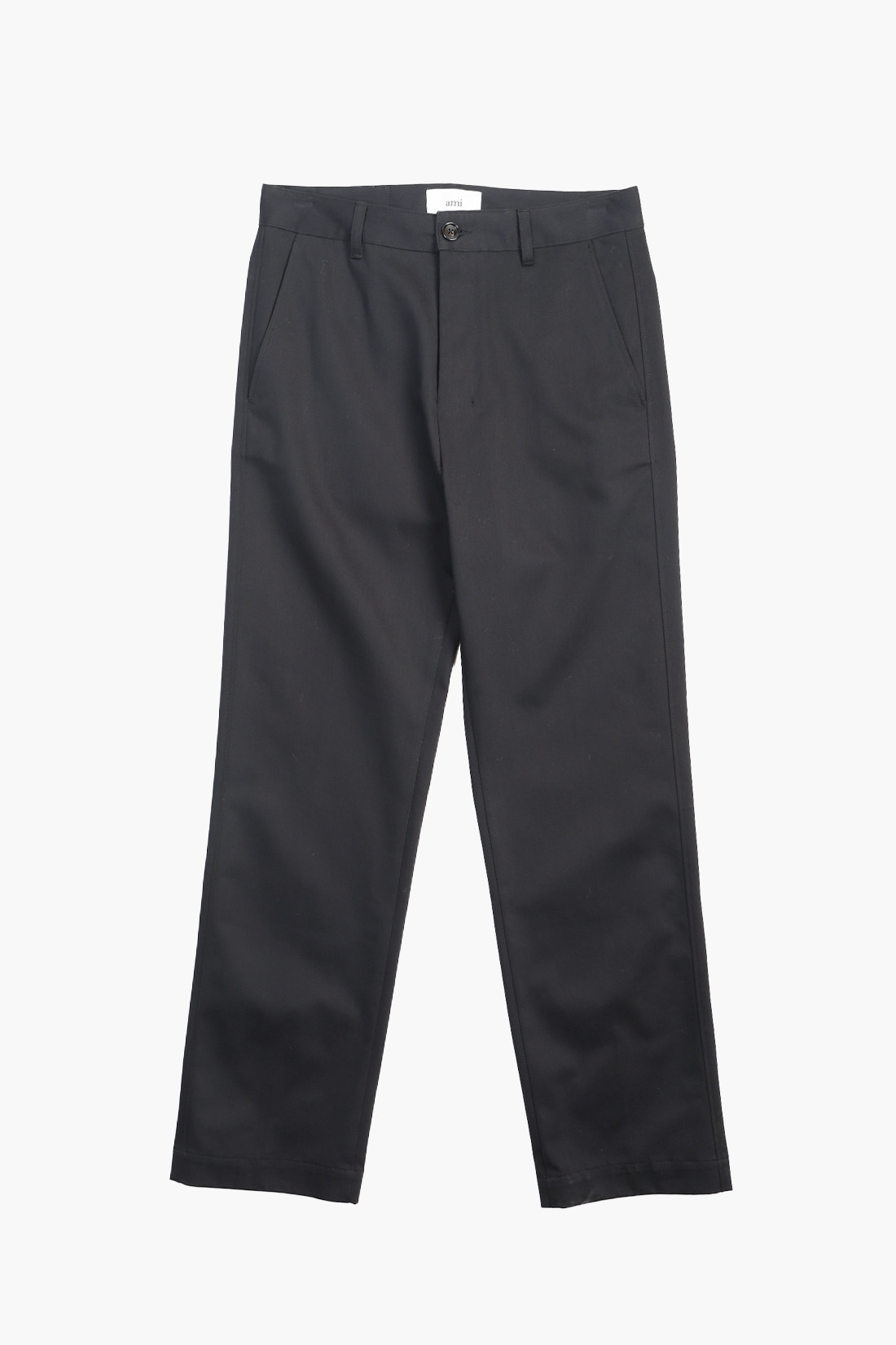 Straight chino trousers Black