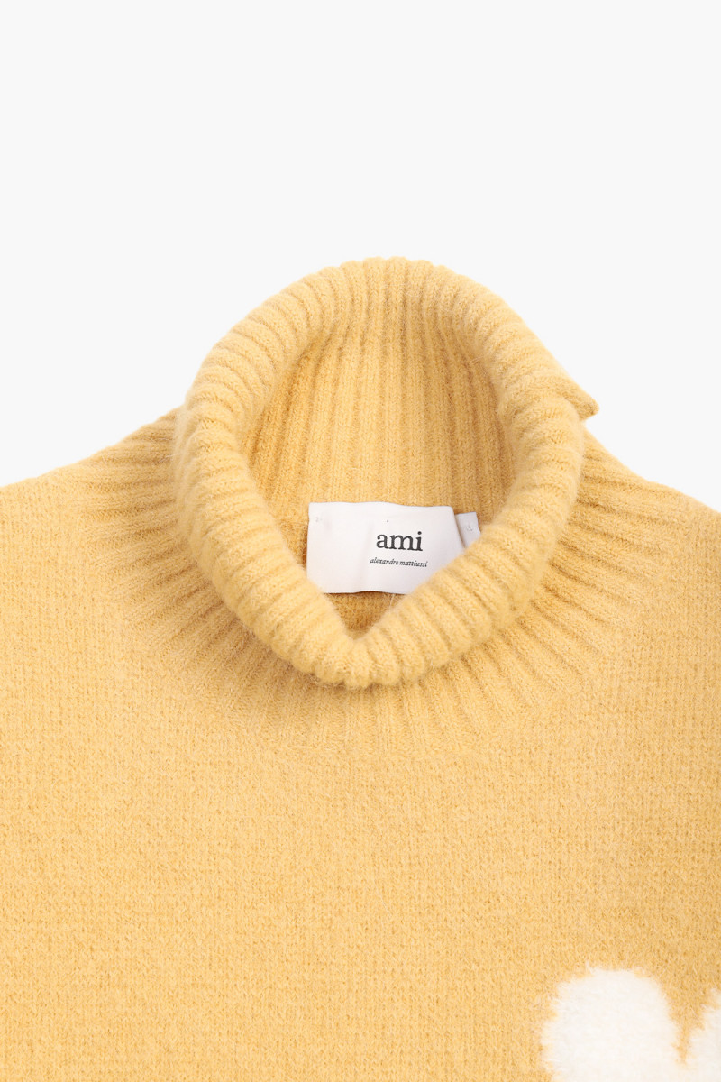 Pull col cheminee adc ecru Mustard