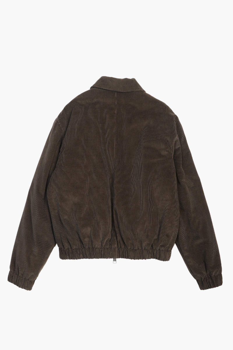 Blouson zippe adc Dark coffee