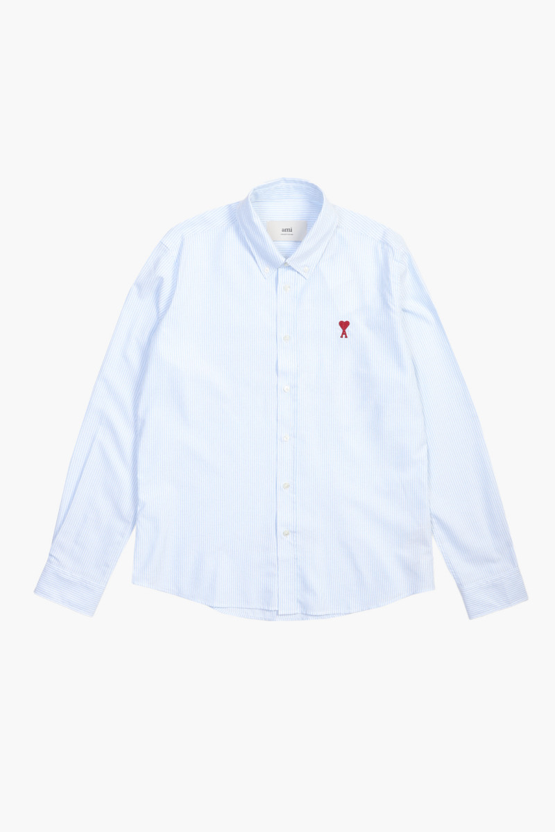 Chemise col boutonne adc Sky blue/natural