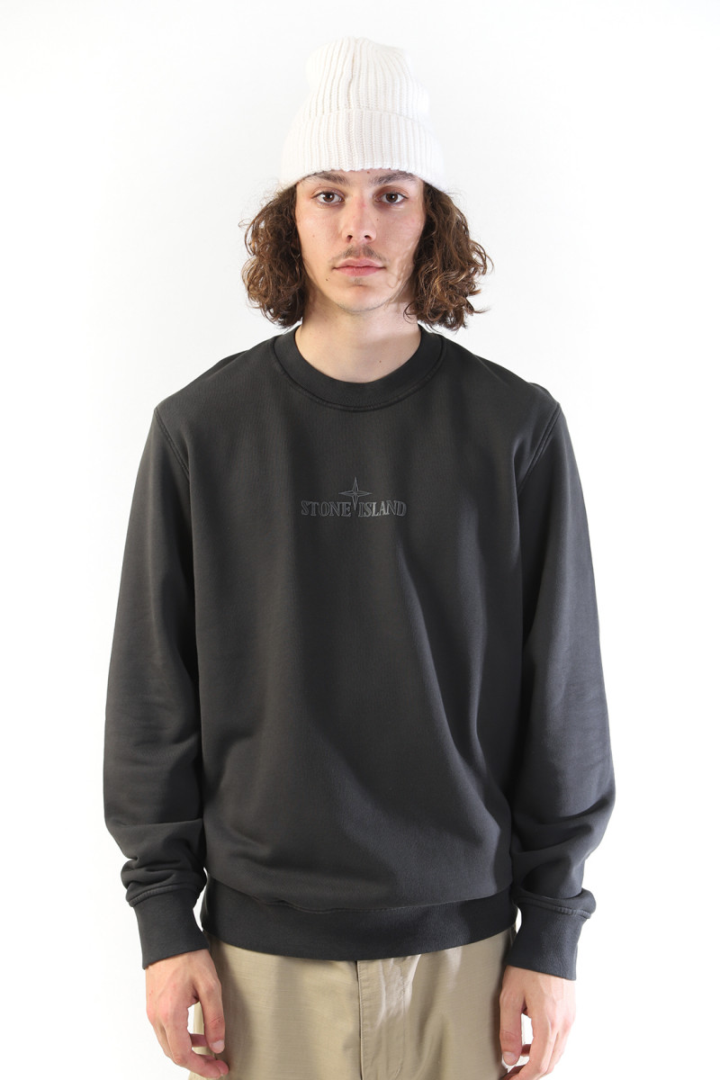 66182 logo crewneck v0062 Piombo